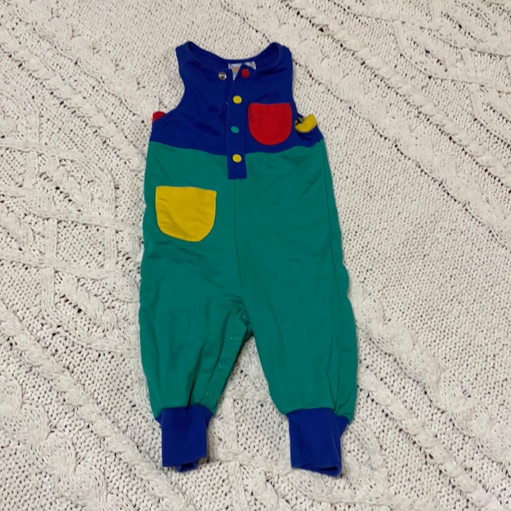Vintage Toddler Colorblock Romper